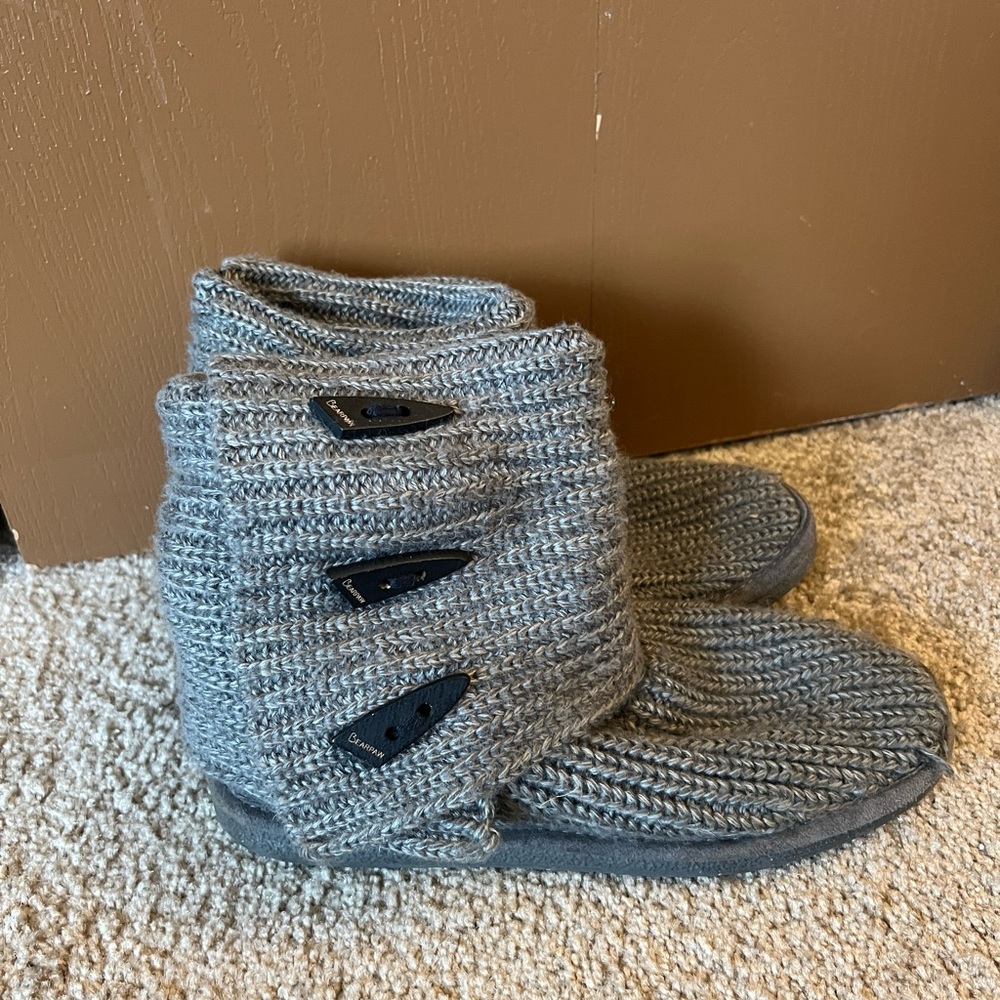 gray bearpaw boots